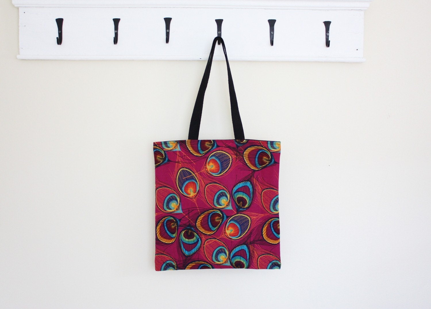 Peacock Feather Tote
