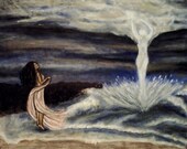 Whirl Wind, Original Oil Painting, Art Print 8x10, Surreal Art print