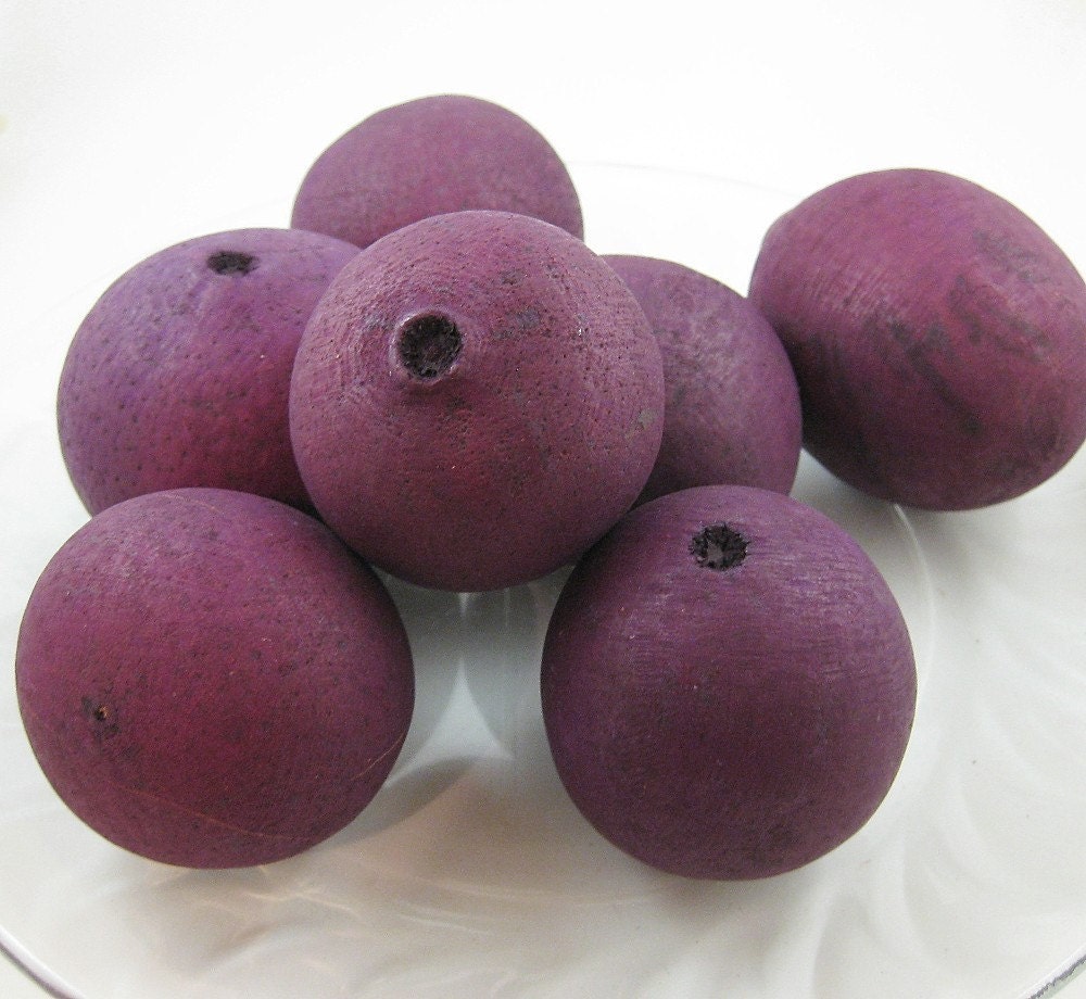 Plum Colored  Belani Apples ..for crafting