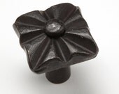 1" Rosette Knob 0402 - Wrought Iron Cabinet Hardware