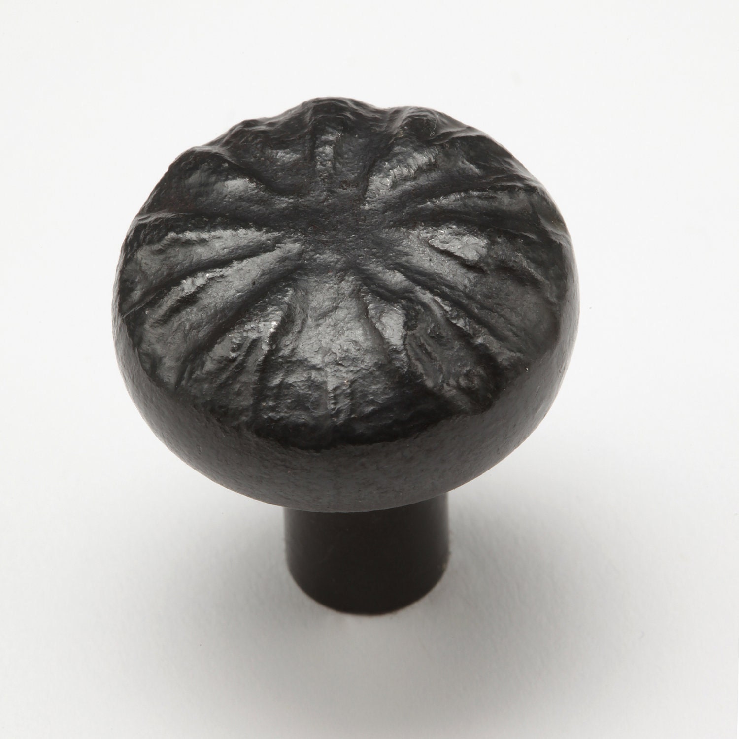 1" Wrinkled  Knob 0408 - Wrought Iron Cabinet Hardware