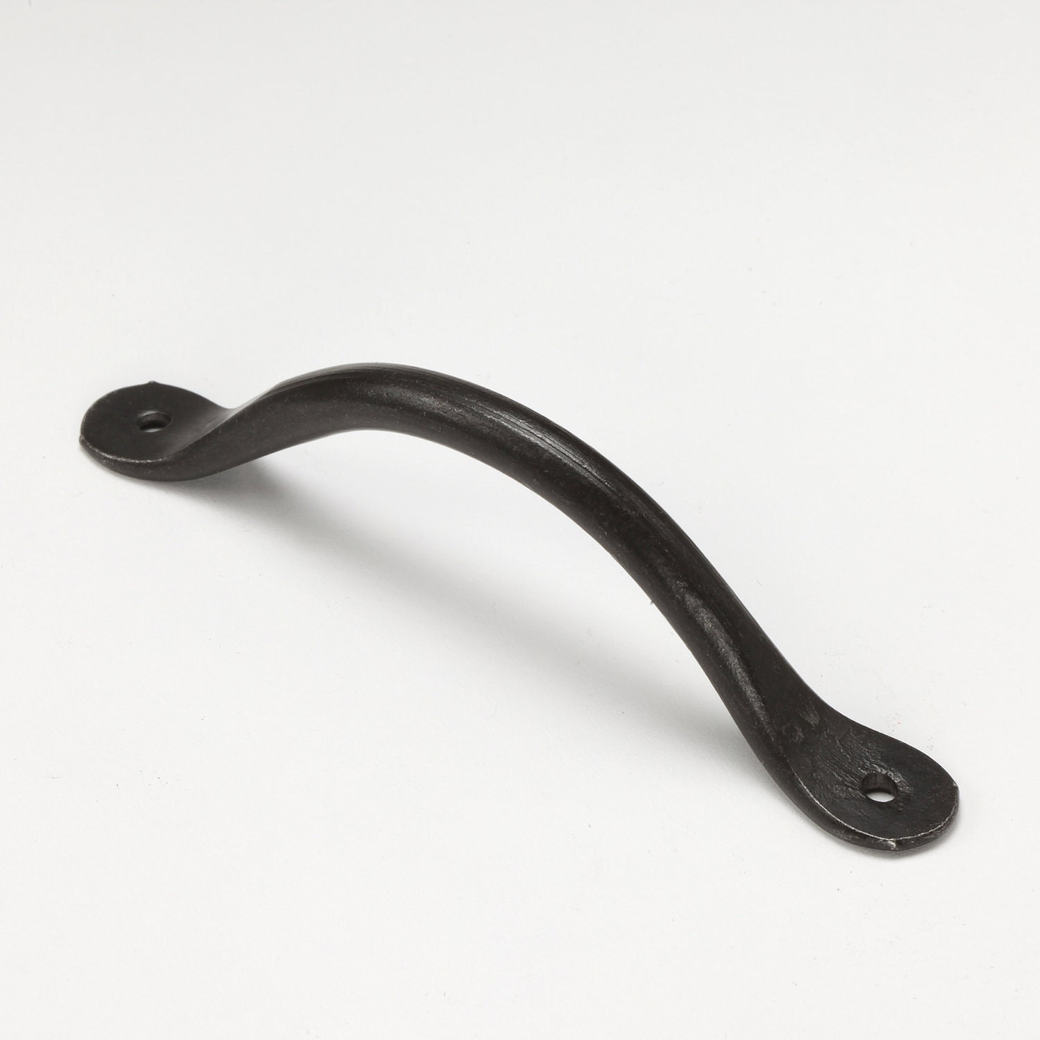 Med. Handle 0601 - 4 3/4" Centers - Wrought Iron Cabinet Hardware