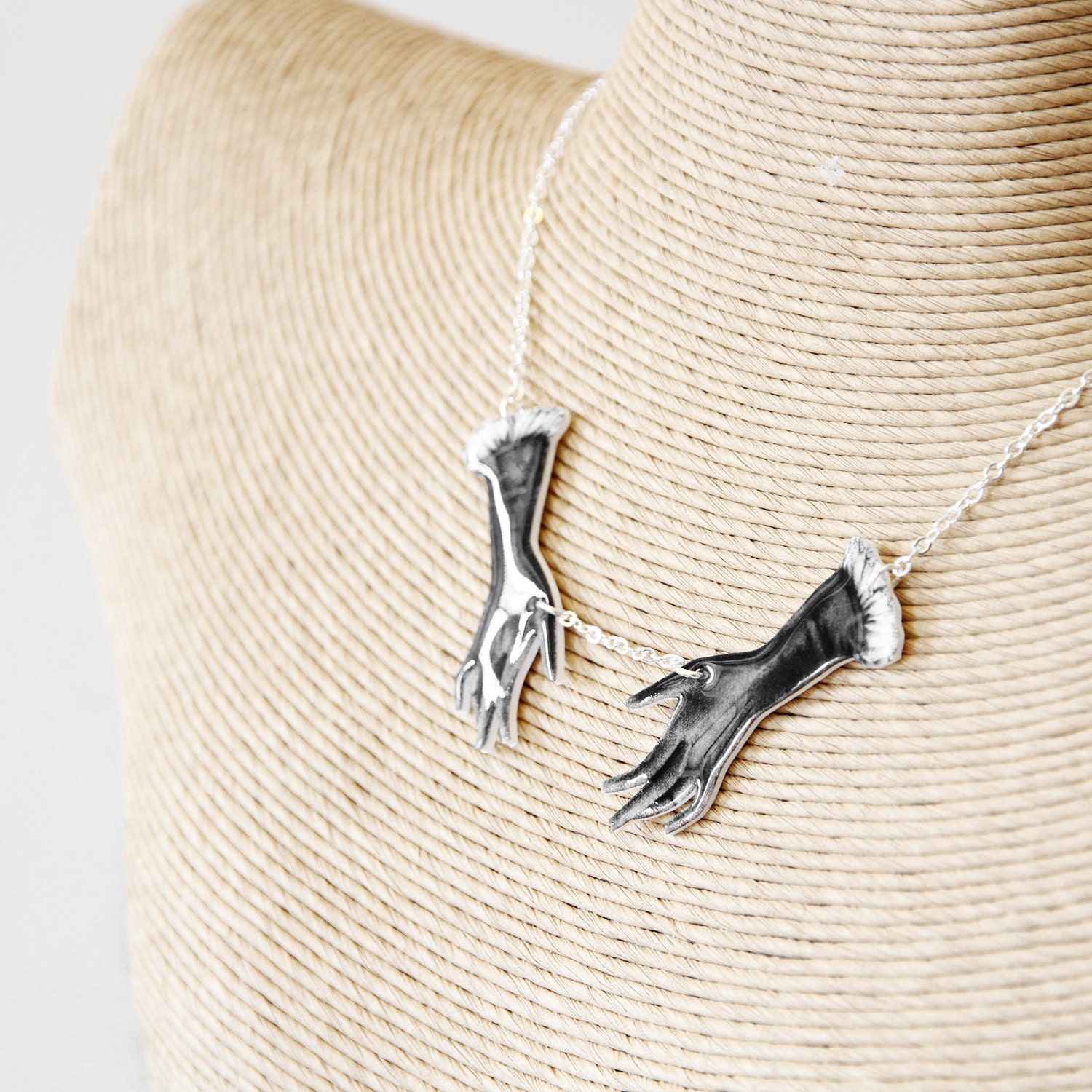 Choker Necklace - Halloween Jewelry - Illustration Jewelry with 17" Chain