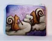 Cinnamon Squirrel - Small Zipper Pouch