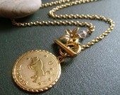 signs . taurus . horoscope and birthstone necklace
