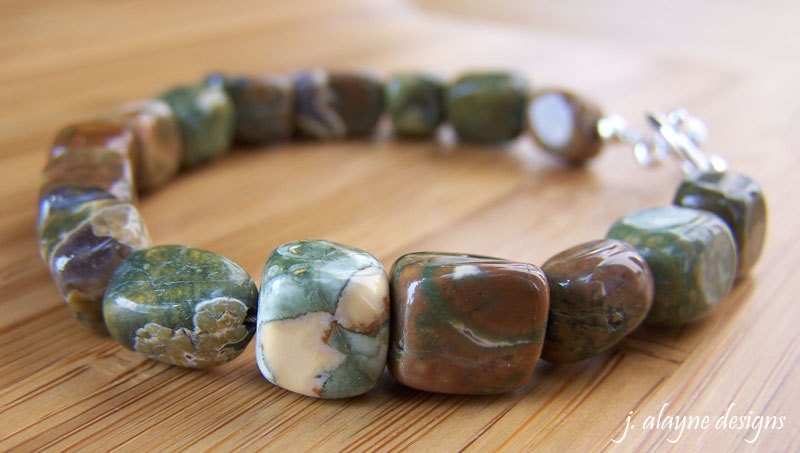 Rhyolite Pebble Bracelet