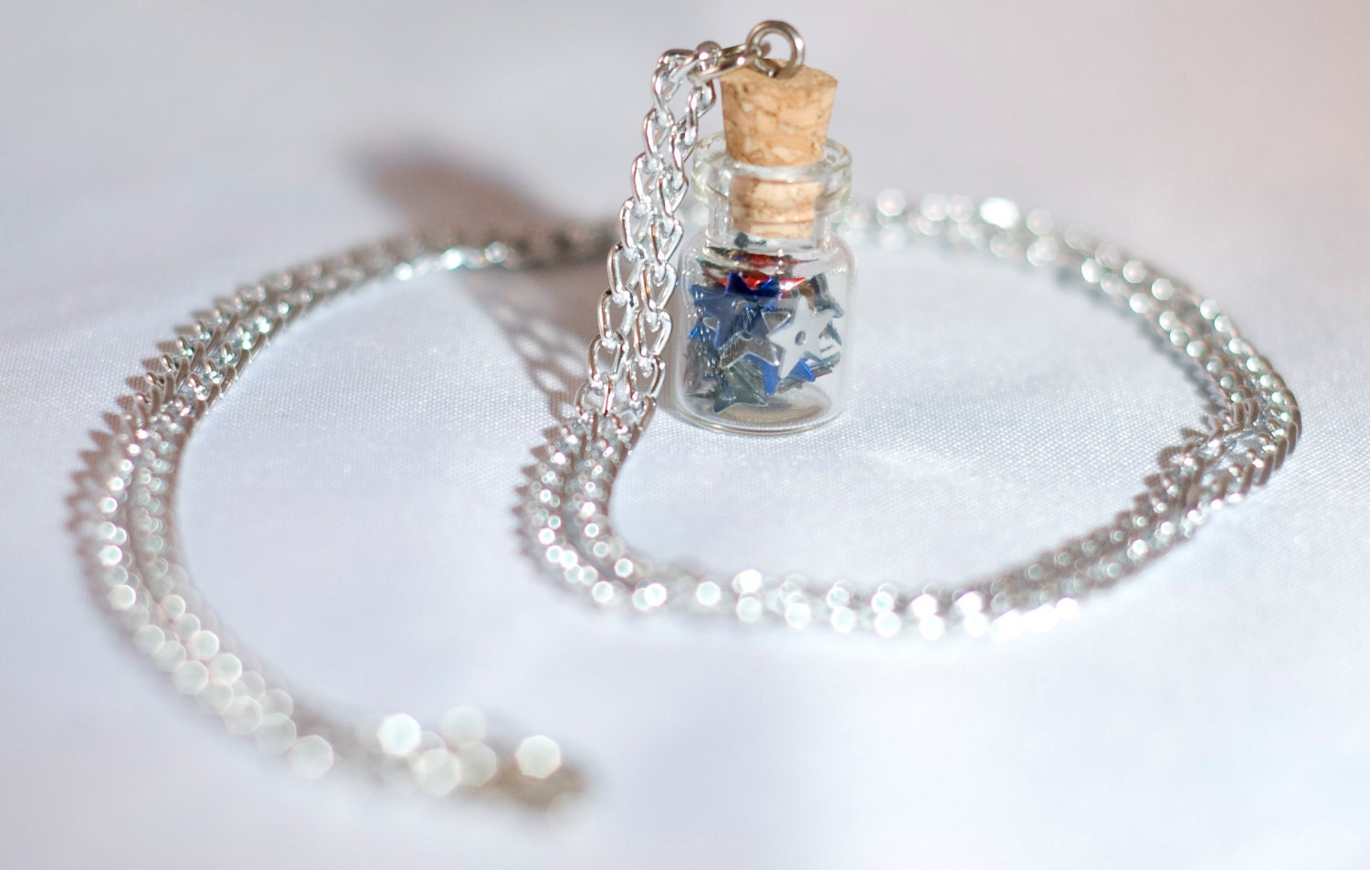 Bottled Wishing Stars Necklace