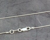 18 inch Sterling Silver 1.0 mm Snake Chain