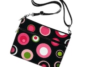 iPad Case iPad Cover iPad Sleeve Ipad Bag Ipad 3 Ipad 2 Ipad 1 adjustable shoulder strap - Mod Dot Pink