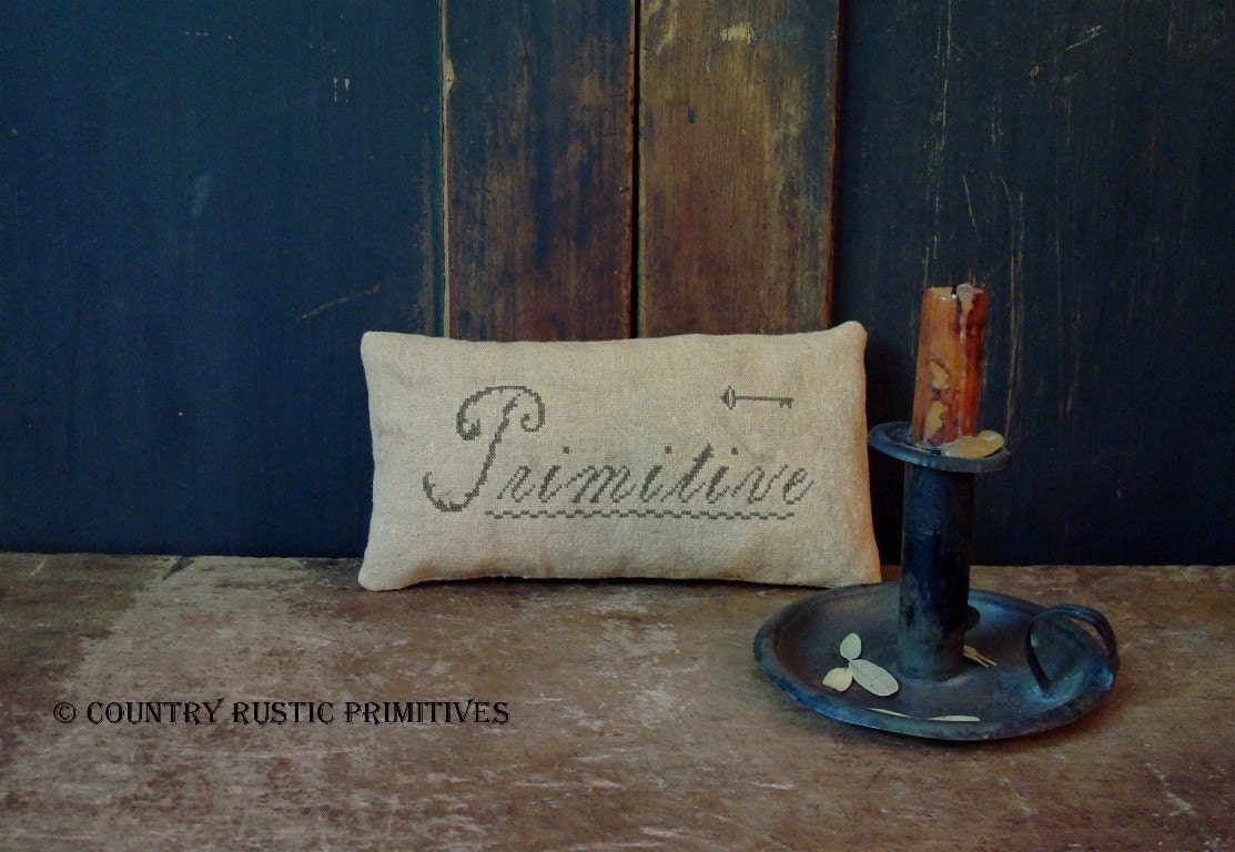 Primitive Cupboard Keep Pillow E Pattern PDF