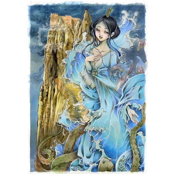 Ondina - Fantasy - Fairytale - MINI print on Satin Photo paper