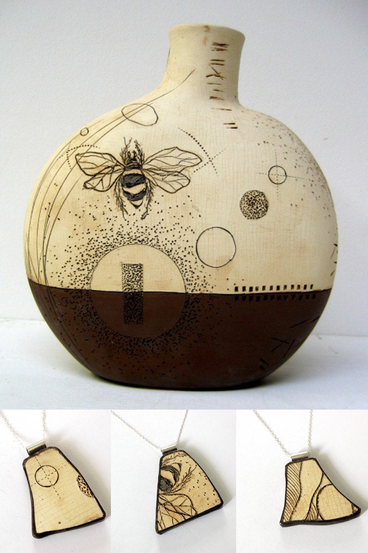 Custom Broken Plate Jewelry from YOUR Broken Plate - Recycled China - 1 Pendant