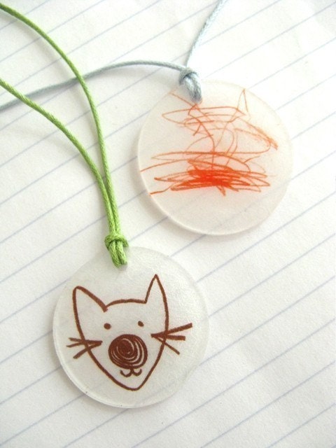 DIY Shrink Plastic Necklace Kit - A Jewelry By Jessica DIY Kit (Includes Necklace Cord and Magnetic Clasp)