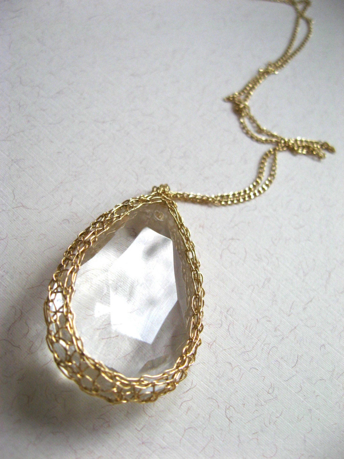 Netted Chandelier Pendant...14k goldfill