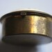 Vintage Brass Round Porcelain Pill Box Japan