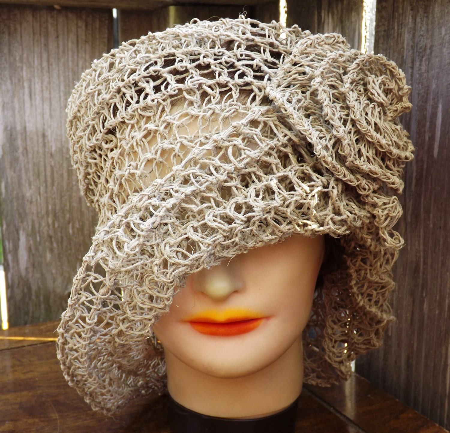Instant Download Crochet Pattern PDF for the Straw Hat - OMBRETTA Crochet Cloche Hat - Permission To Sell