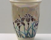 Double Wall Vase, Iris,  OOAK