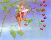 The Flower Fairies go to Seed: Rose - art print -  12x18 inch
