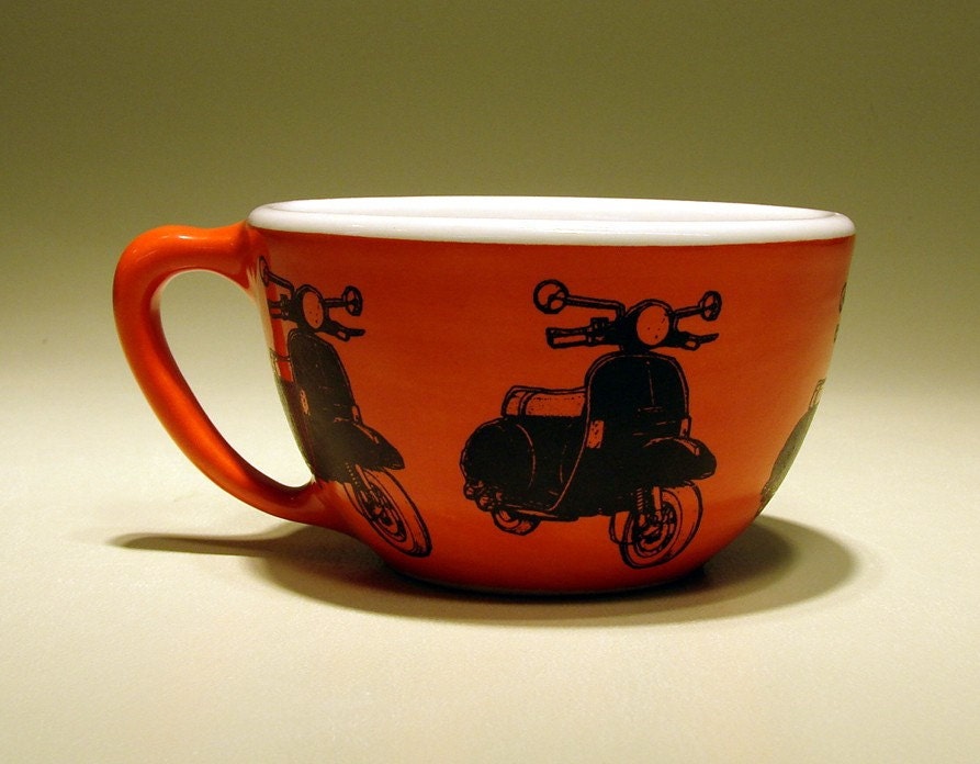 16oz cup vespa (tangerine)