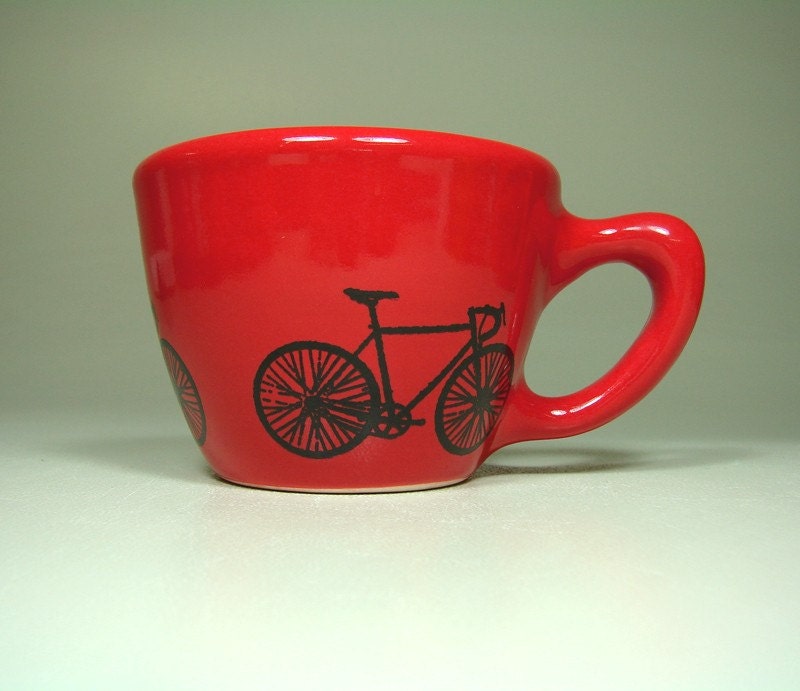 12oz cup road bike (berry red) - Made to Order / Pick Your Colour