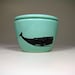lidded bowl whale (blue green) - Made to Order/ Pick Your Colour