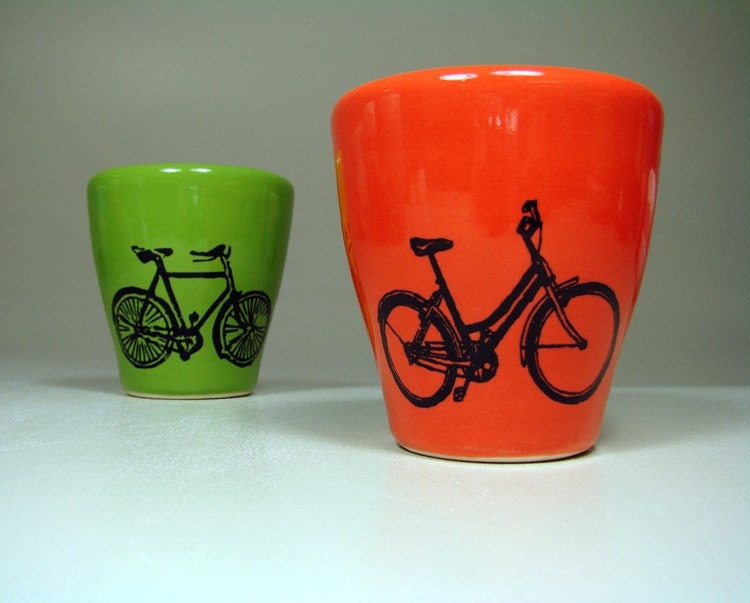 5oz tumbler dutch bike (clementine) - Made to Order / Pick Your Colour