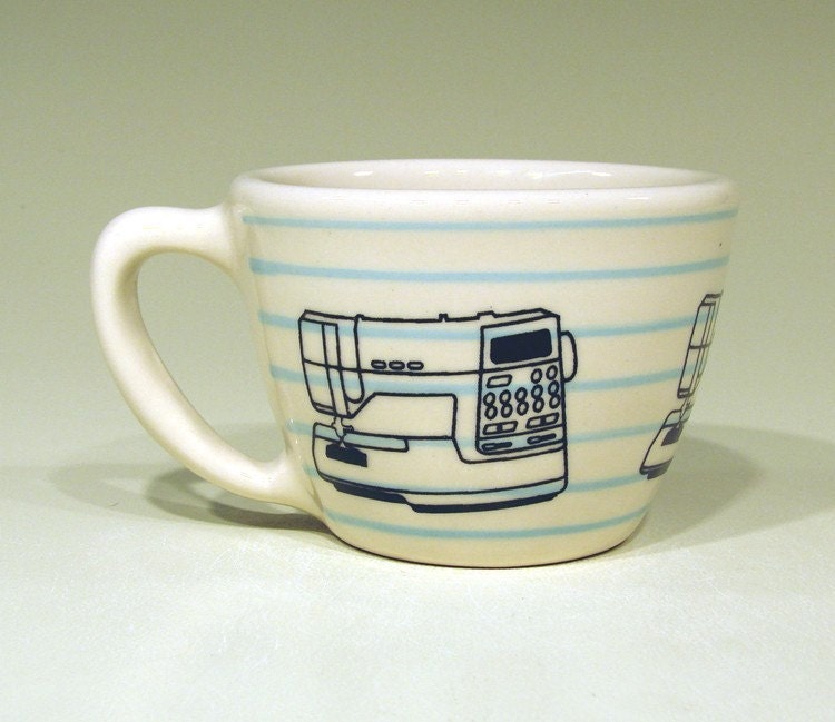 Made to Order - 12oz cup viking (blue pinstripes)