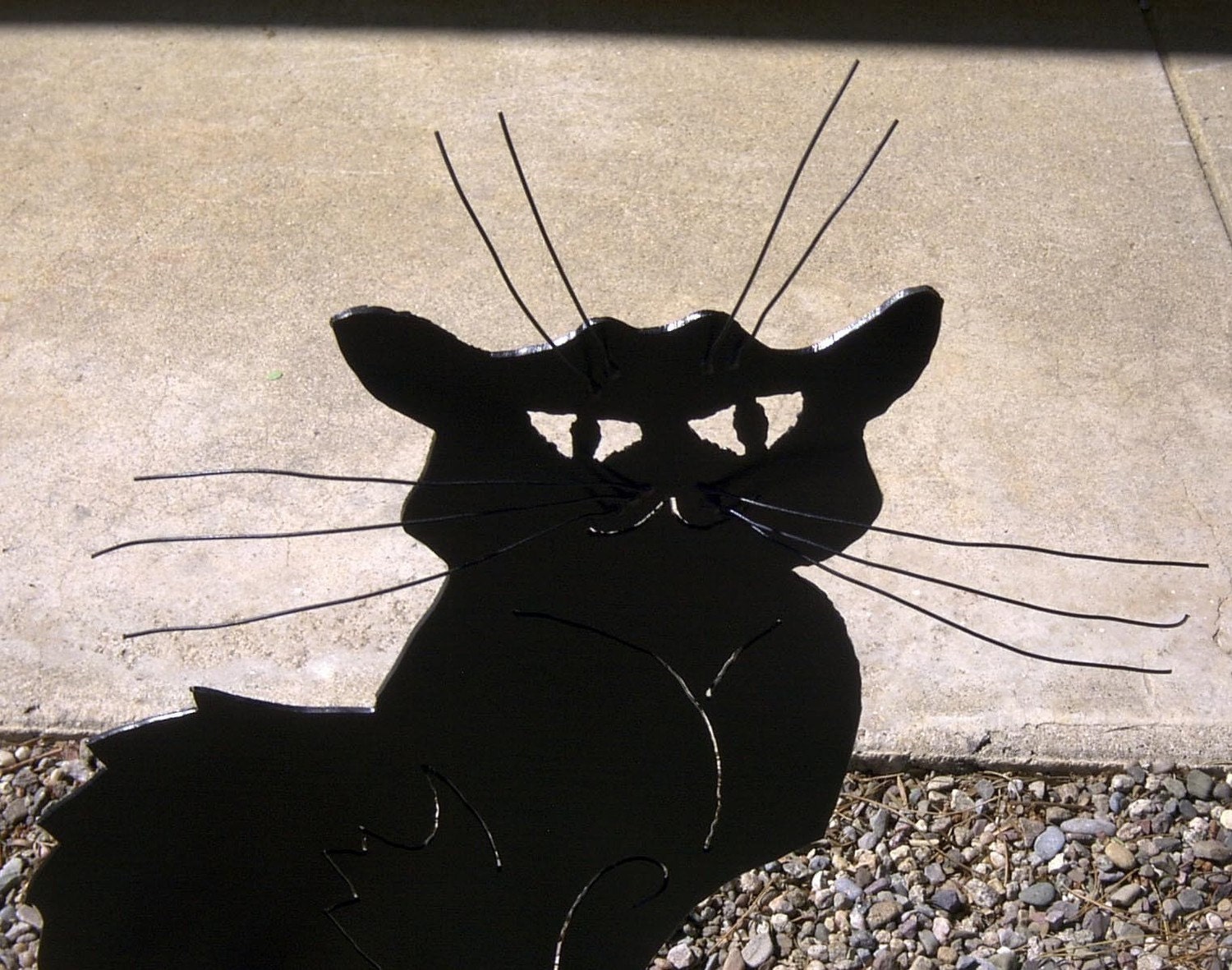 Cat Chat Noir Black Cat Yard Garden Art Steinlen Statue