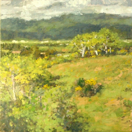 View of Loleta California painting by Andrew Daniel