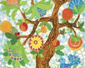 GICLEE PRINT ON CANVAS 44 X 36 INCH Palampore Tree