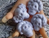 Frida Kahlo Dia De Los Muertos Skull Soaps--Lot of 6