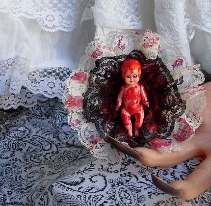 The Mishap--Gorey Bloody Baby Hairclip