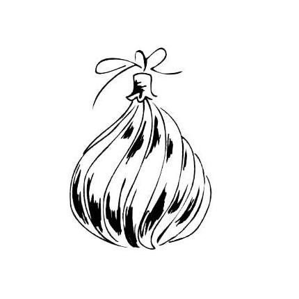 CHRISTMAS ORNAMENT, unmounted rubber stamp No.7