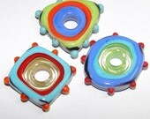SPRING CLEANING SALE Wonderfully Wonky handmade lampwork beads