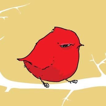 The Blue Bird of Happiness & the Little Red Bird of Crankiness, Limited Edition Print