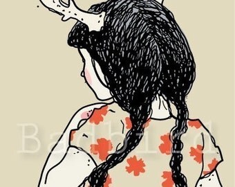 Deer Girl fine art print