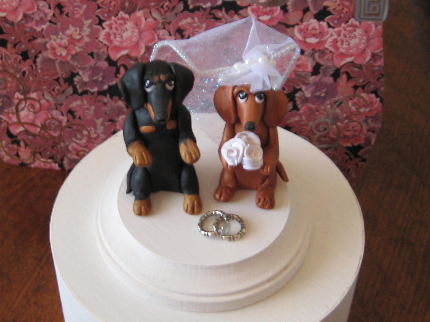 dachshund cake topper