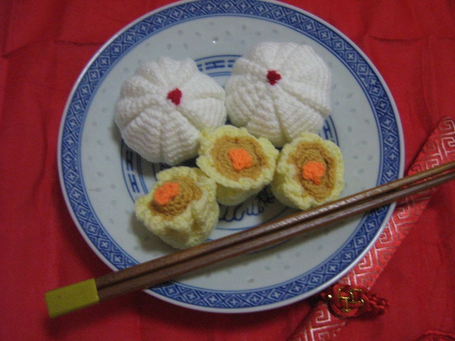 Food Crochet Pattern Dim Sum Crochet Pattern PDF Instant Download Chinese Dim Sum Pork Bun and Pork with Shrimp Dumpling