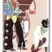 Campfire Cowboys 1950's Vintage Wallpaper Switch Plate