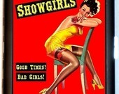 Pinup Showgirls Bad Girls Have Good Fun Cigarette Case ID Case Business Card Holder Wallet Black Metal SEXY Pulp Kitsch Campy