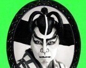 Japanese Japan Kabuki Warrior SHS designed DIY Glossy Large Pendant with 18 inch Ballchain Necklace