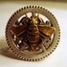 Victorian Steampunk THE BEE AND THE MACHINE Gear Ring