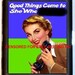 Good Things Come to She Who Bxtches Retro Humor Pinup Rockabilly Pin Up Spoof Business Card Id Holder Cigarette Case Wallet