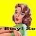 Sex Toy Pinup Windup Rockabilly Cigarette Case or Wallet or Business Card Holder NEW