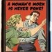 Comic Style Pop Art A womans Work is Never Done Kitsch Black Metal Cigarette of ID card or Wallet or Ipod Nano and Earbuds Holder Case