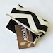 black chevron stripes purse