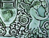 Angels and Urn - Handmade Tile