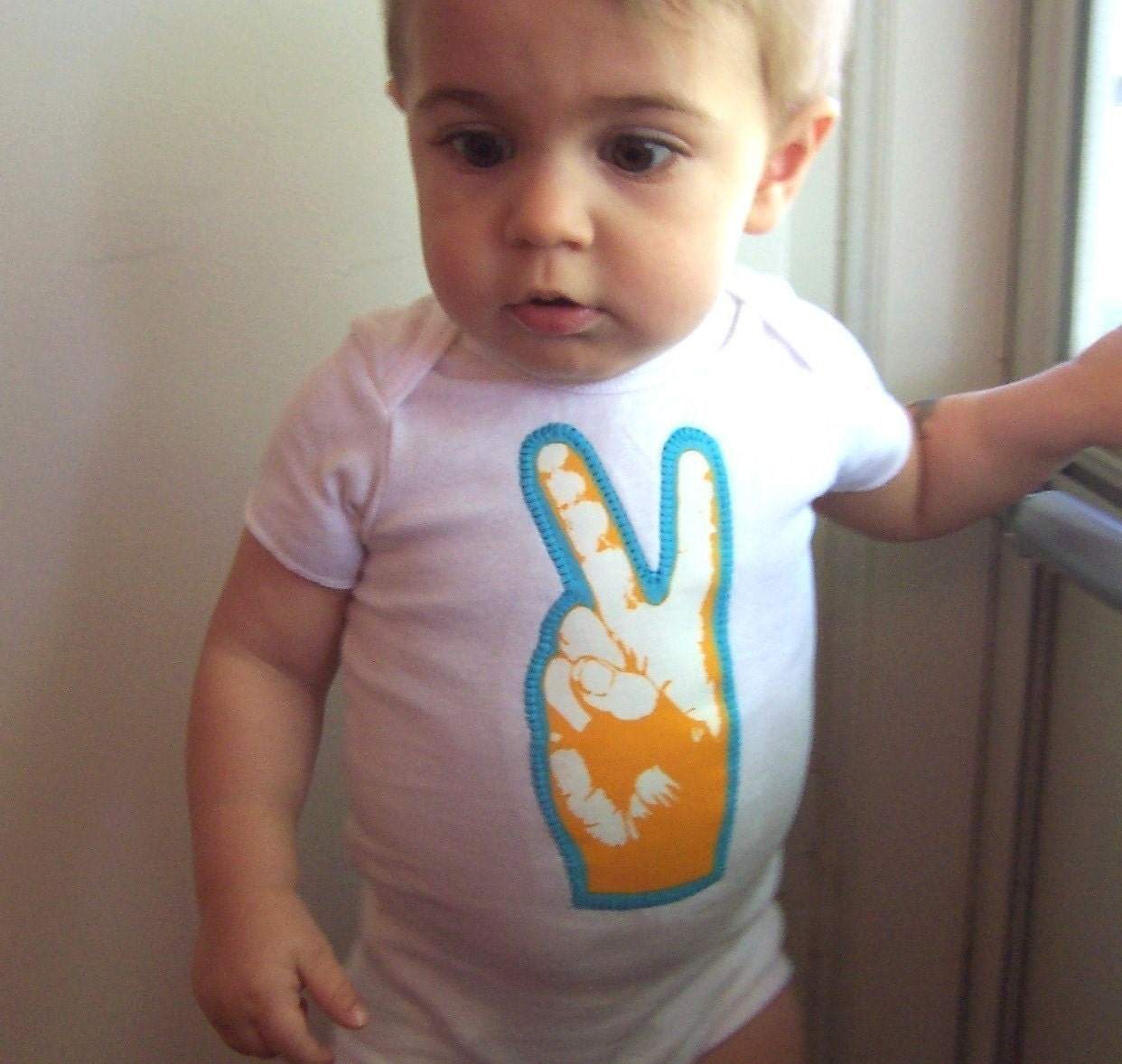 Peace Out Baby Onesie