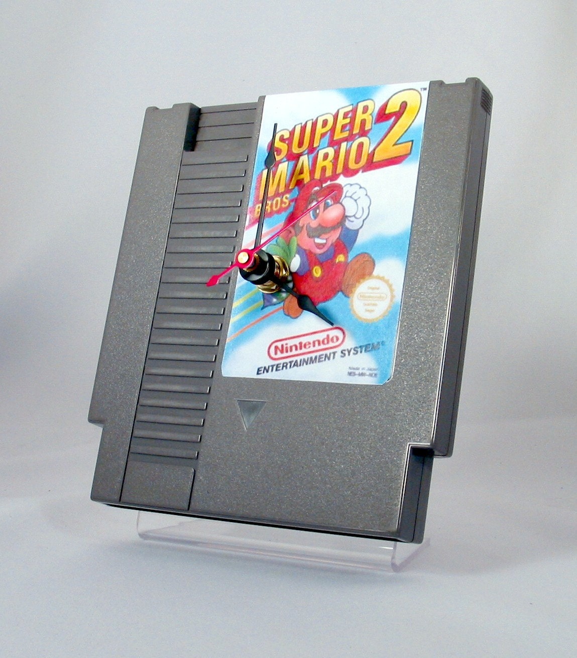 VINTAGE Nintendo Super Mario 2 Cartridge Clock (1985)