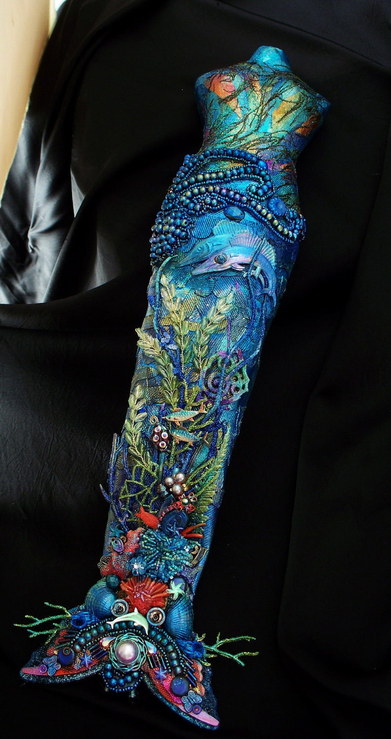 Mixed Media Original Venus de Mermaid III
